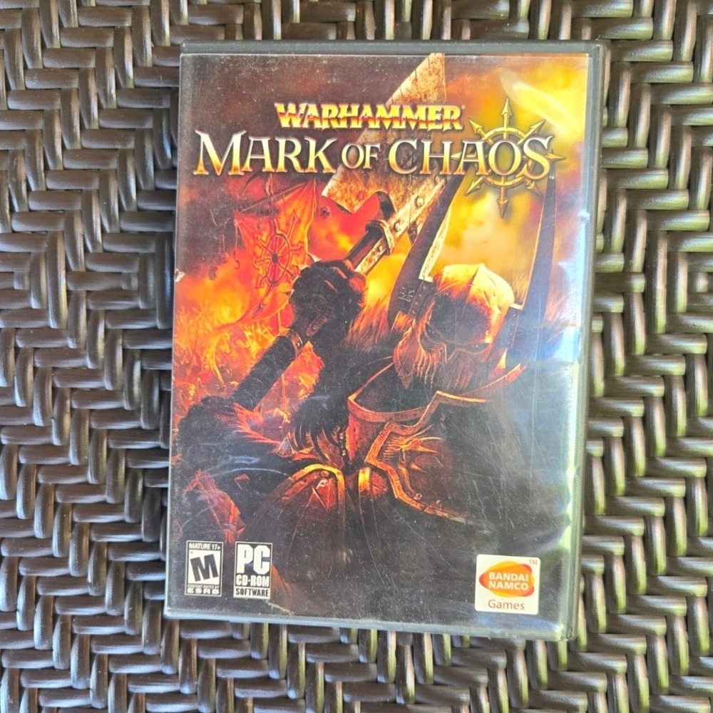 Warhammer Mark‎ of Chaos PC Game Complete CIB 6-Disc Set Bandai Namco 2006